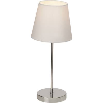 Brilliant Kasha 94874/05 Lampe de table LED E14 40 W  blanc, chrome