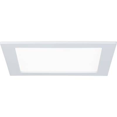 Un panneau LED blanc carré diffuse une lumière douce, idéal pour les aménagements intérieurs modernes de salon ou de bureau.
