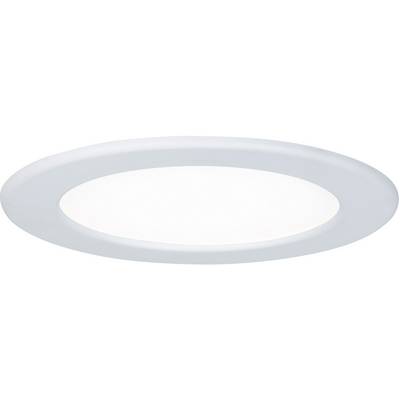 Un spot de plafond LED rond, plat, blanc au design minimaliste et à la répartition lumineuse uniforme.