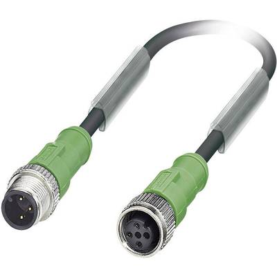 Câbles pour capteurs/actionneurs Pôle: 3 Phoenix Contact SAC-3P-M12MS/0,3-PUR/M12FS 1681509 1 pc(s)