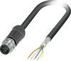 Câble de réseau, Ethernet CAT5 (100 Mbit/s), PROFINET CAT5 (100 Mbit/s), Pôle: 4 Phoenix Contact VS-M12MSD/ 2,0-93X OD 1454202 1 pc(s)