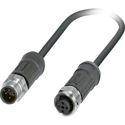 Câbles pour capteurs/actionneurs Pôle: 4 Phoenix Contact SAC-4P-M12MS/2,0-28X/M12FS OD 1454105 1 pc(s)