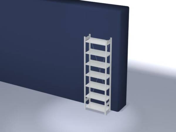 Orion Regalsysteme HKG23307EX Etagère de dossiers - Module de base (l x H x P) 750 x 2350 x 335 mm acier plastifié gris clair métallique