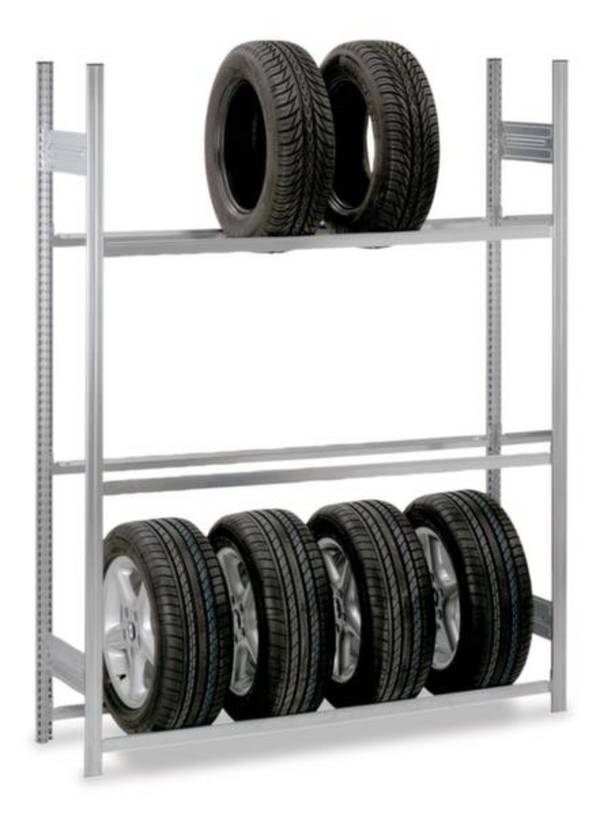 Rayonnage pour pneus - Module d'extension Orion Regalsysteme HZA25415AR 150 kg (l x H x P) 1.51 x 2.5 x 43.5 m acier galvanisé galvanisé ouvert