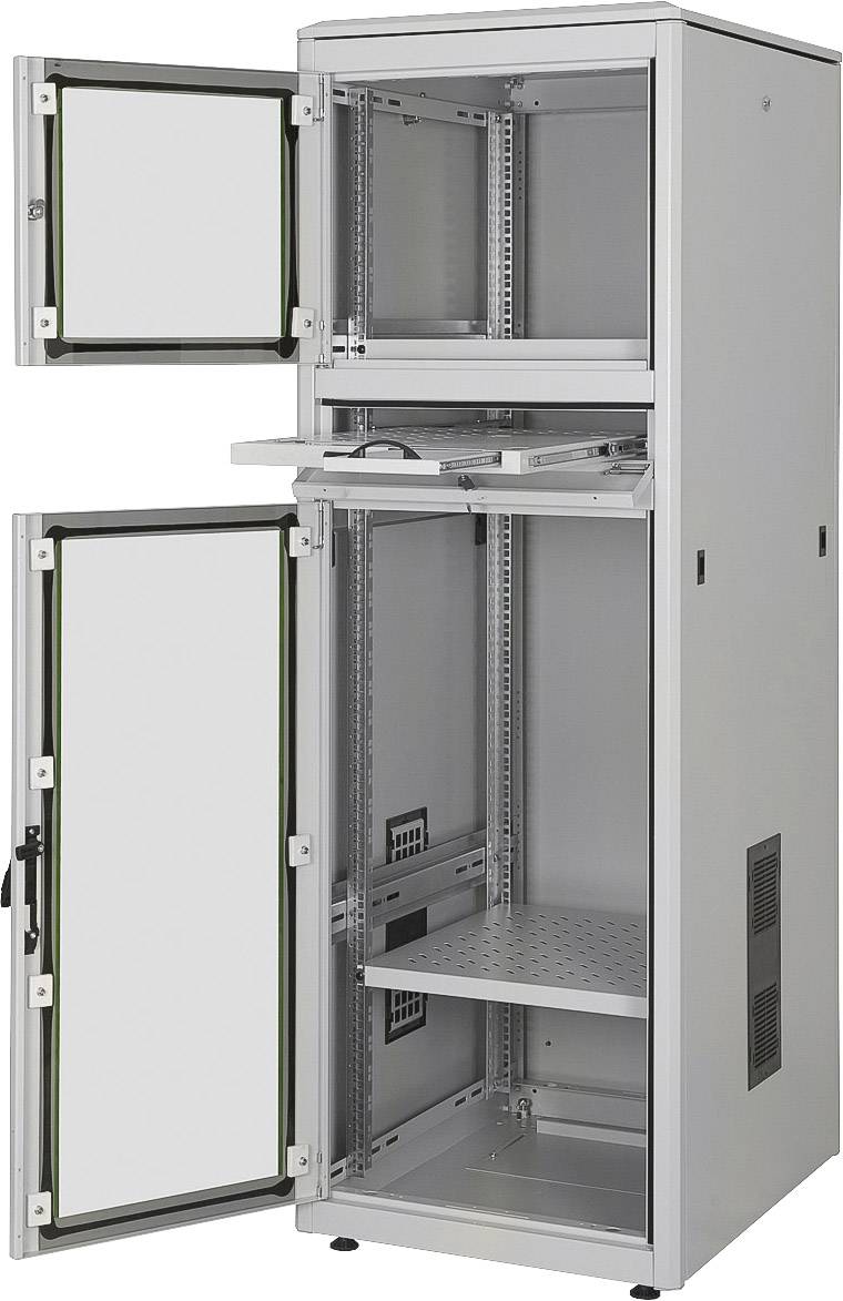 Digitus DN-19 36U-6/8-PC-1 Armoire baie de brassage 19" (l x H x P) 600 x 1780 x 800 mm 36 UH gris clair (RAL 7035)-1