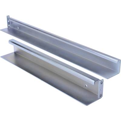 Équerres métalliques en acier inoxydable avec des trous de fixation. Elles conviennent pour une utilisation dans des constructions d'étagères ou de meubles.