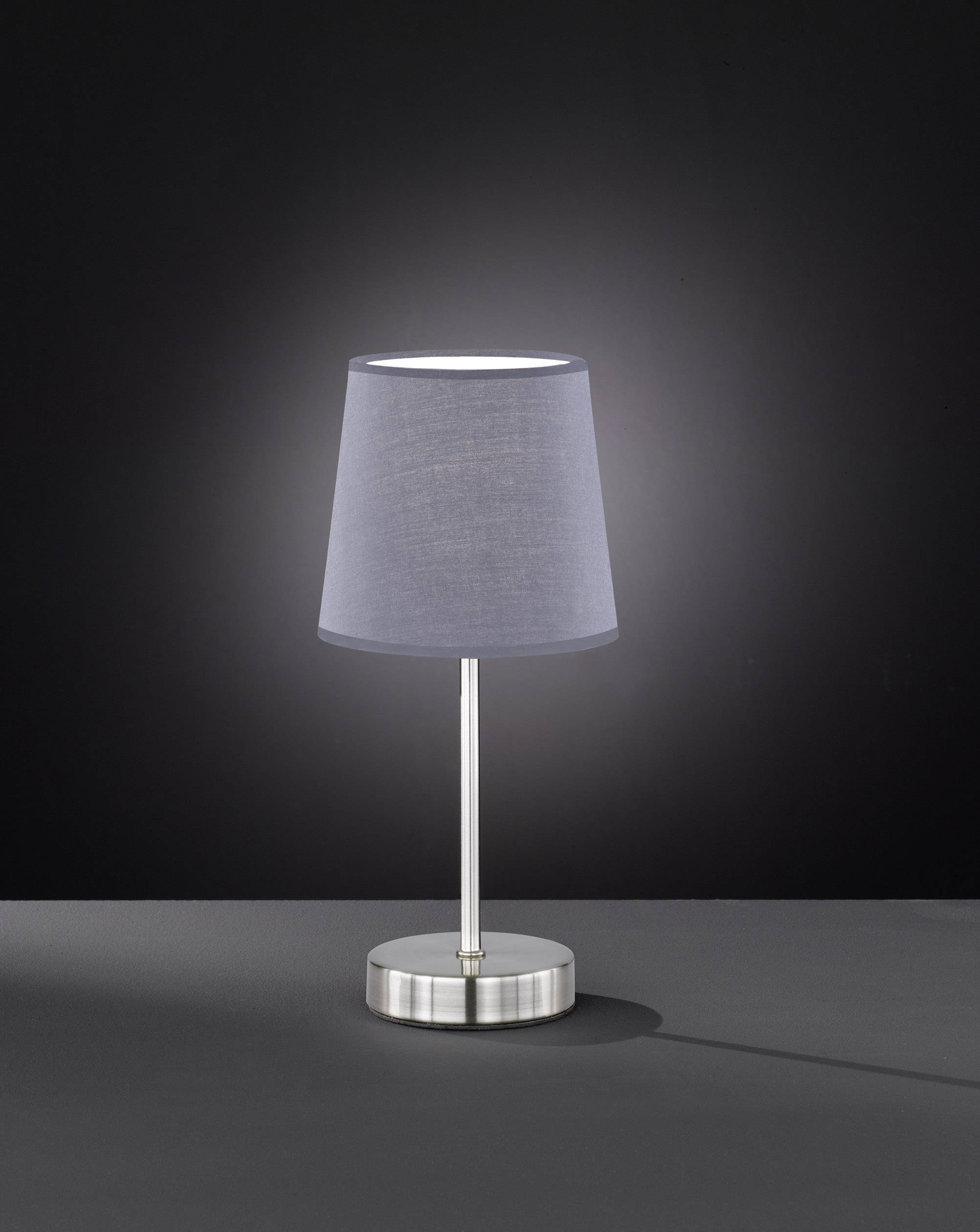 Lampe de chevet ACTION Cesena 42 W avec interrupteur gris, nickel (mat ...