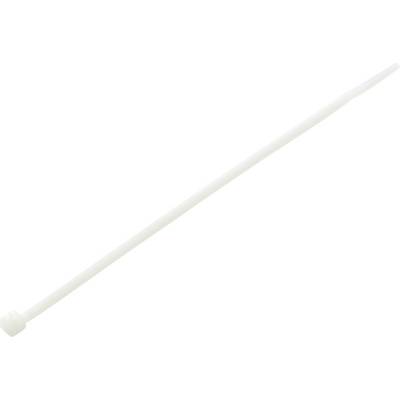 Un collier de serrage blanc sur un fond blanc.
