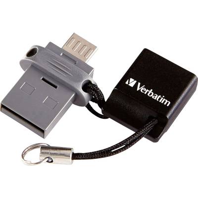 Mémoire supplémentaire USB pour smartphone/tablette Verbatim Dual Drive  16 GB USB 2.0, Micro USB 2.0