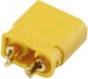 Reely RE-6619104 Fiche mâle pour batterie 2 mm mâle, XT30U doré(e), à souder 1 pc(s)