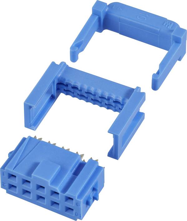 TE Connectivity 1658527-7 Embase femelle avec décharge de traction Pas: 2.54 mm Nbr total de pôles: 16 Nbr de rangées: 2 1 pc(s)