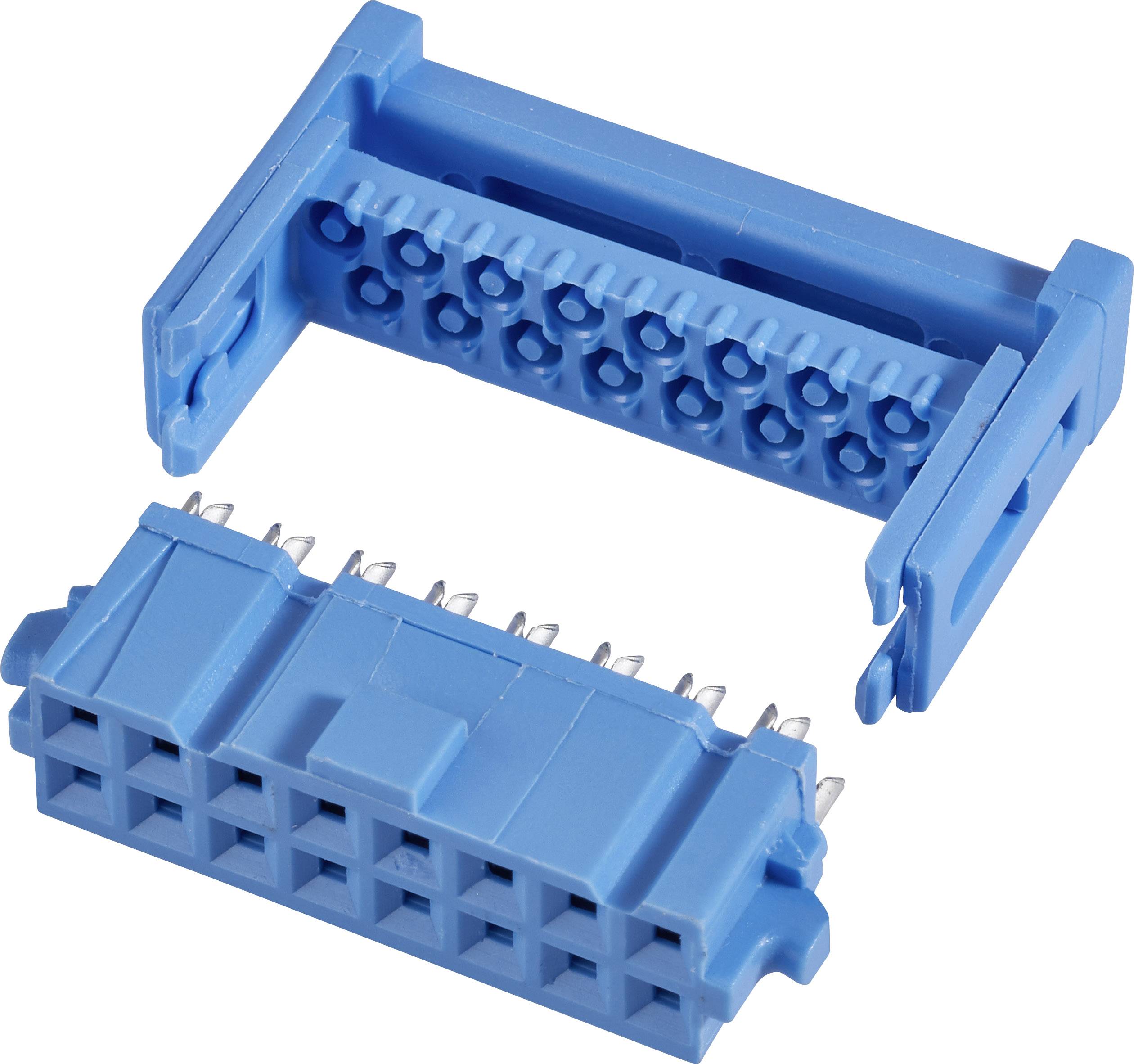TE Connectivity 1-1658526-6 Embase femelle avec décharge de traction Pas: 2.54 mm Nbr total de pôles: 26 Nbr de rangées: 2 1 pc(s)