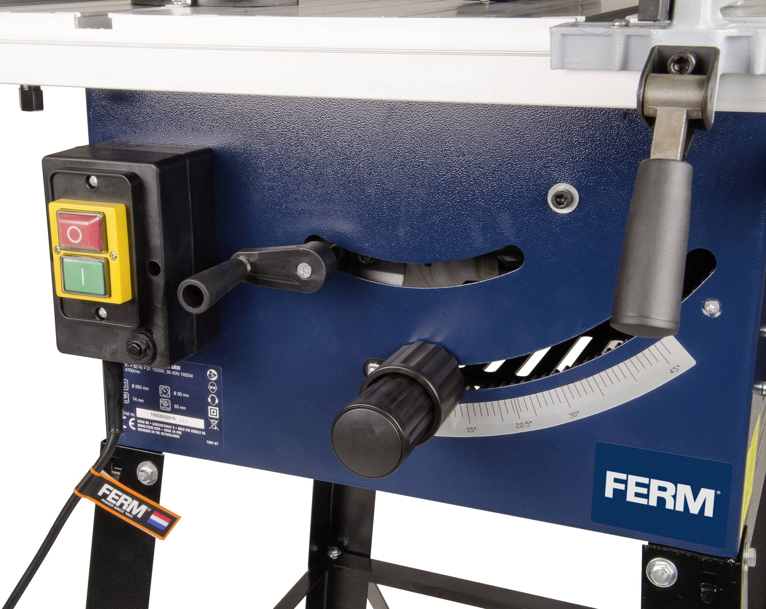 Scie Circulaire De Précision FERM 500W - 3 Lames Incluses - Idéale Pour Placo, Carrelage Et Aluminium