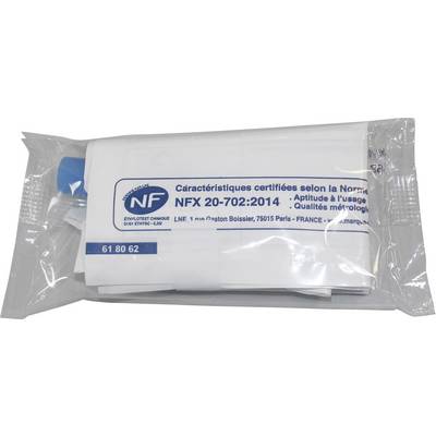 Emballage d'un produit certifié selon la norme NFX 20-702:2014. Le contenu principal et les coordonnées sont visibles.