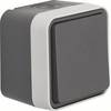 Interrupteur va-et-vient Berker 30763505 W.1 apparent gris, gris clair