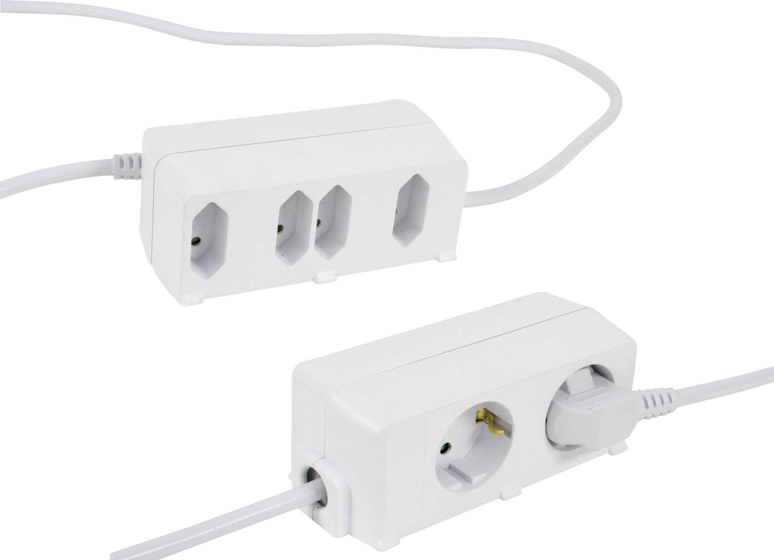 Bloc multiprise sans interrupteur REV 0012691109 x6 blanc contact de protection 1 pc(s)-0