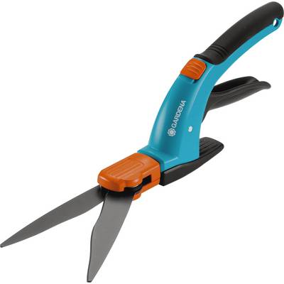 Taille-haie manuel avec poignée bleue et orange, adapté pour couper précisément les arbustes et petites branches dans le Jardin.