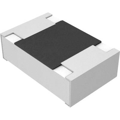 Un composant électronique rectangulaire de couleur grise sur un fond blanc.