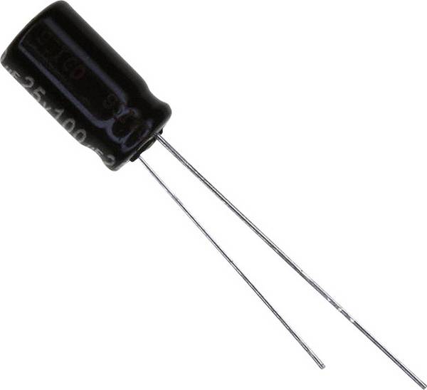 Panasonic EEU-EB1E101S Condensateur électrolytique sortie radiale  2.5 mm 100 µF 25 V 20 % (Ø) 6.3 mm 1 pc(s)