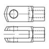 Chapes TOOLCRAFT 147223 (Ø x L) 12 mm x 24 mm En acier zingué galvanisé 12 mm