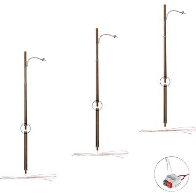 Réverbère sur mât en bois simple Woodland Scenics WJP5630 H0 3 pc(s)-0