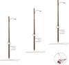 Réverbère sur mât en bois simple Woodland Scenics WJP5638 modèle fini N 3 pc(s)