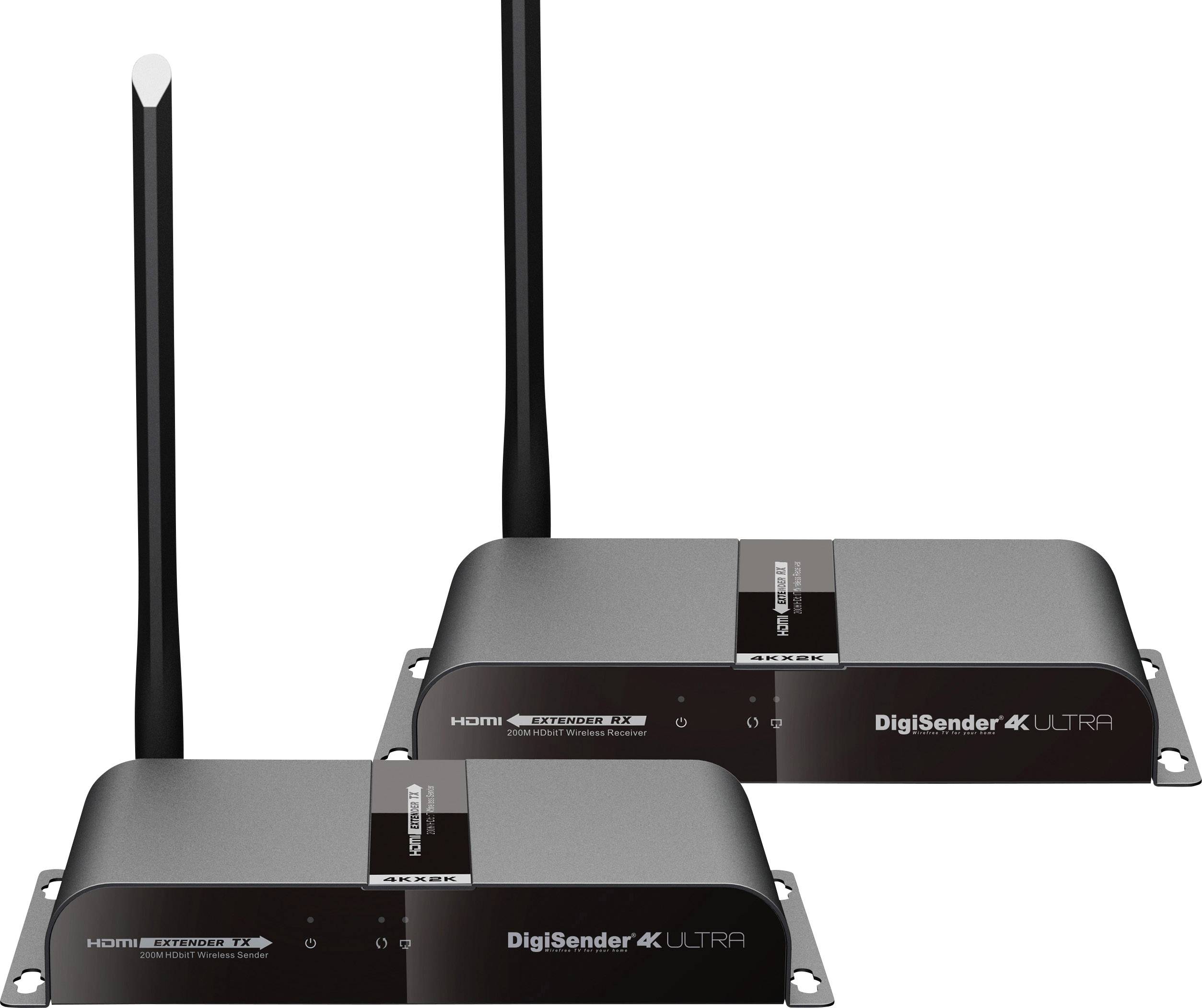 AEI DG4KU200 Set de transmission sans fil HDMI 30 m 5.8 GHz 3840 x 2160