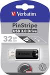 Clé USB Verbatim 32 Go Pin Stripe USB 3.0 noir