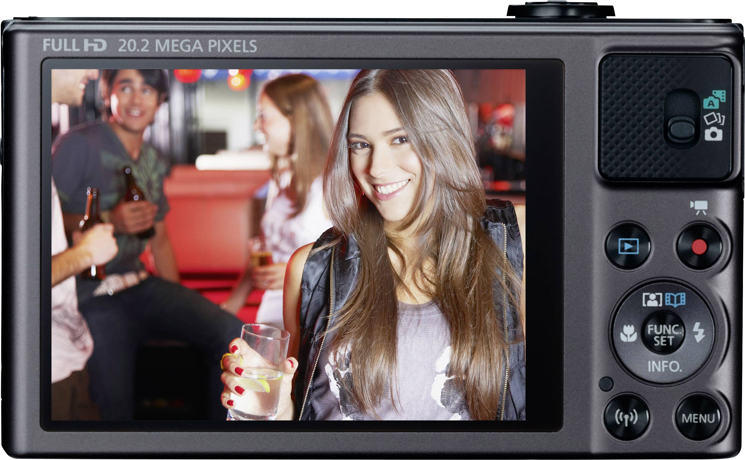 Appareil photo numérique Canon PowerShot SX620HS 20 Mill. pixel Zoom optique: 25 x noir vidéo Full HD, WiFi-6