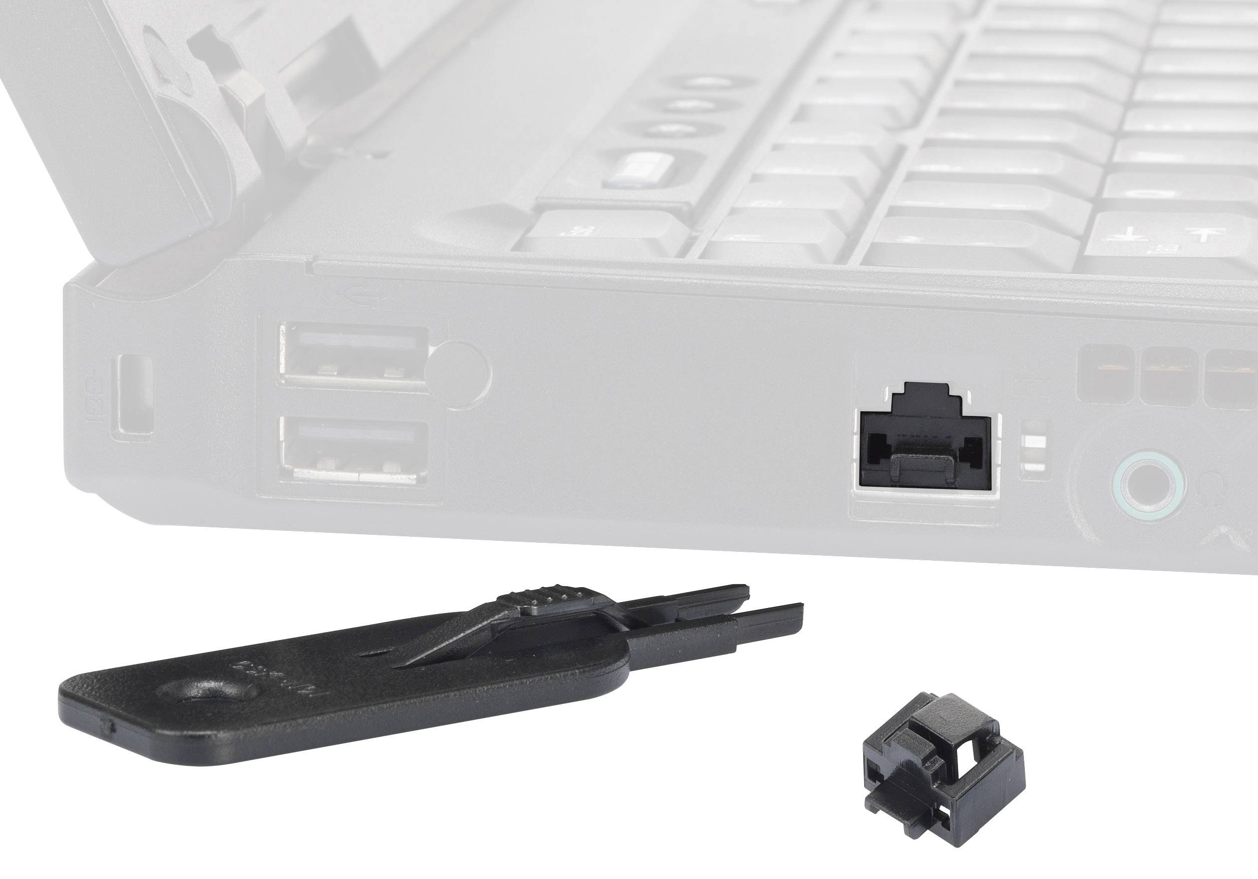 Avec 10 clips de sécurité Renkforce rf-LANBlocker-01-2