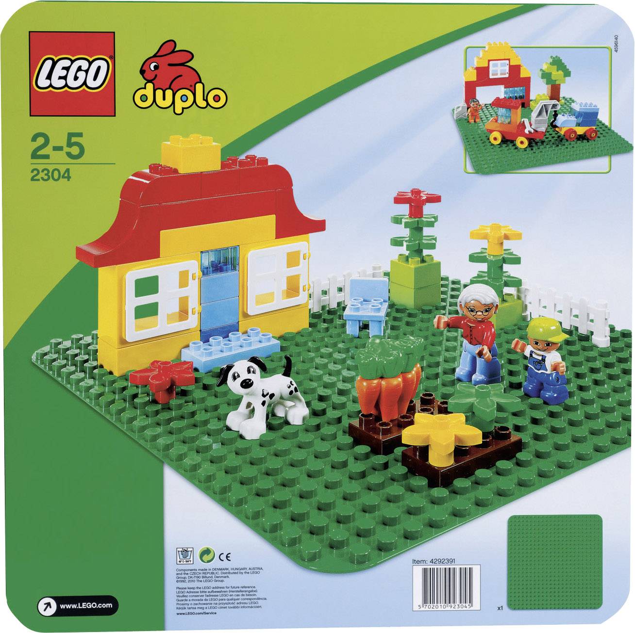 plaque lego duplo