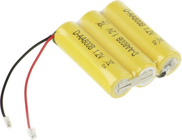 Mexcel Reihe F1x3 Pack de piles rechargeables 3x LR6 (AA) fiche mâle NiCd 3.6 V 800 mAh