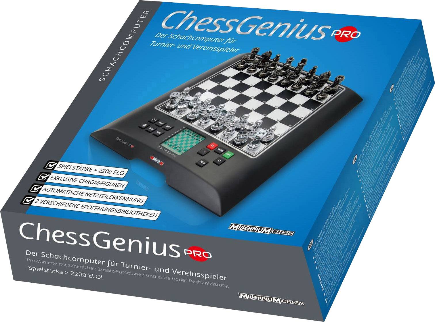 Jeu d'échecs électronique Millennium Chess Genius Pro noir N/A-2
