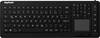 Clavier Keysonic KSK-6231 INEL (DE) noir membrane en silicone, étanche (IPX7), éclairé, pavé tactile intégré, boutons de souris