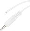 Jack 3.5 mm mâle, droit BKL Electronic 1101148 Nombre de pôles: 2 mono blanc 1 pc(s)