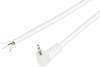 Jack 3.5 mm mâle, coudé BKL Electronic 1101150 Nombre de pôles: 2 mono blanc 1 pc(s)