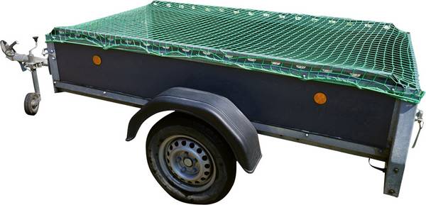 Filet pour remorque (Ø x L) 3 mm x 4.5 m Petex 43198913 avec sangle de serrage en caoutchouc 1 pc(s)