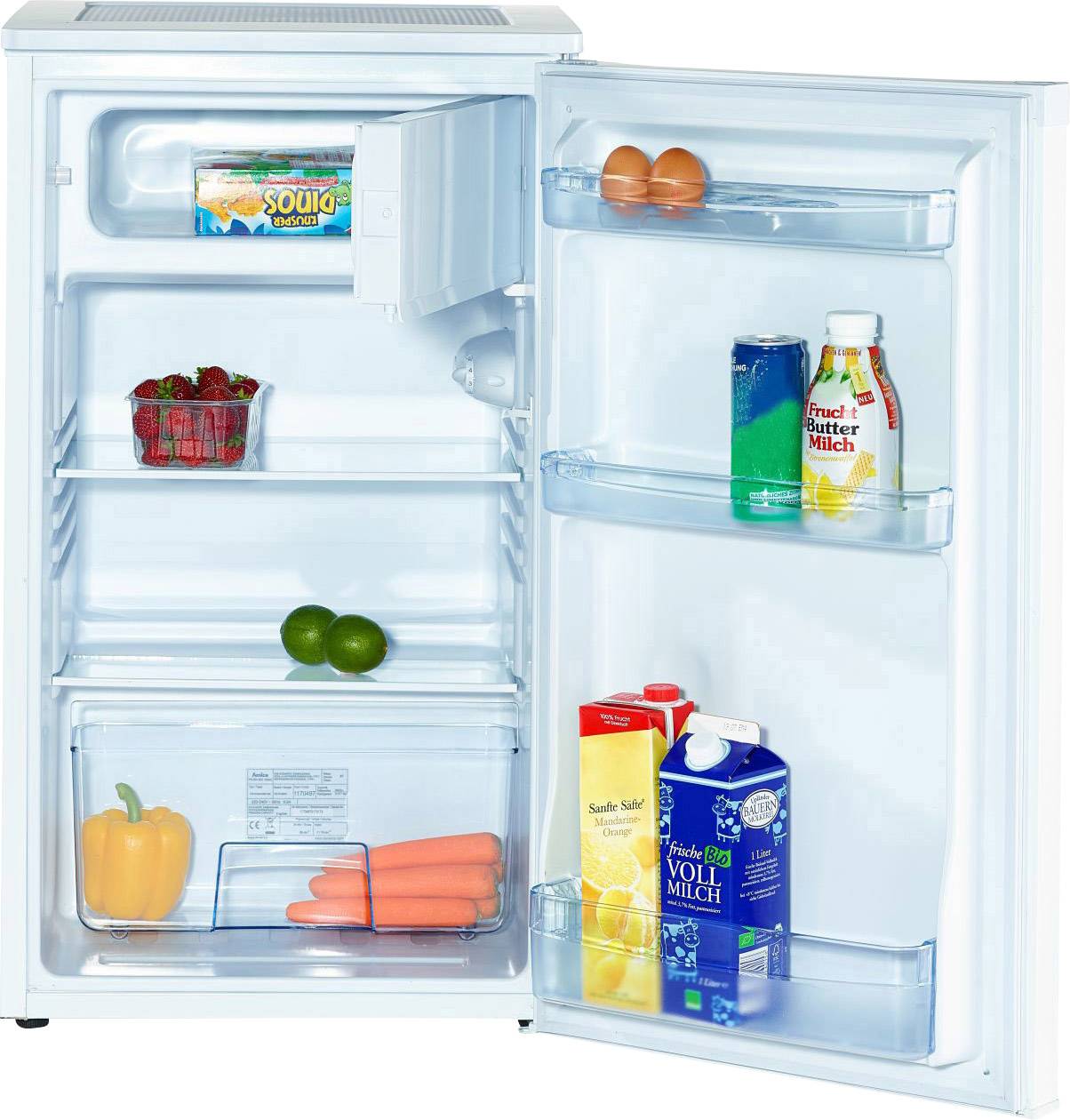 Amica KS 15195 W Réfrigérateur CEE: F (A - G) 86 l à poser blanc