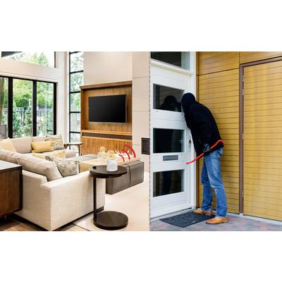 Sygonix Chien de garde électronique DD01 blanc avec télécommande 120 dB-3