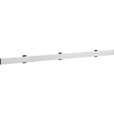 Panneau long et blanc avec plusieurs clips de fixation noirs le long des bords supérieur et inférieur.