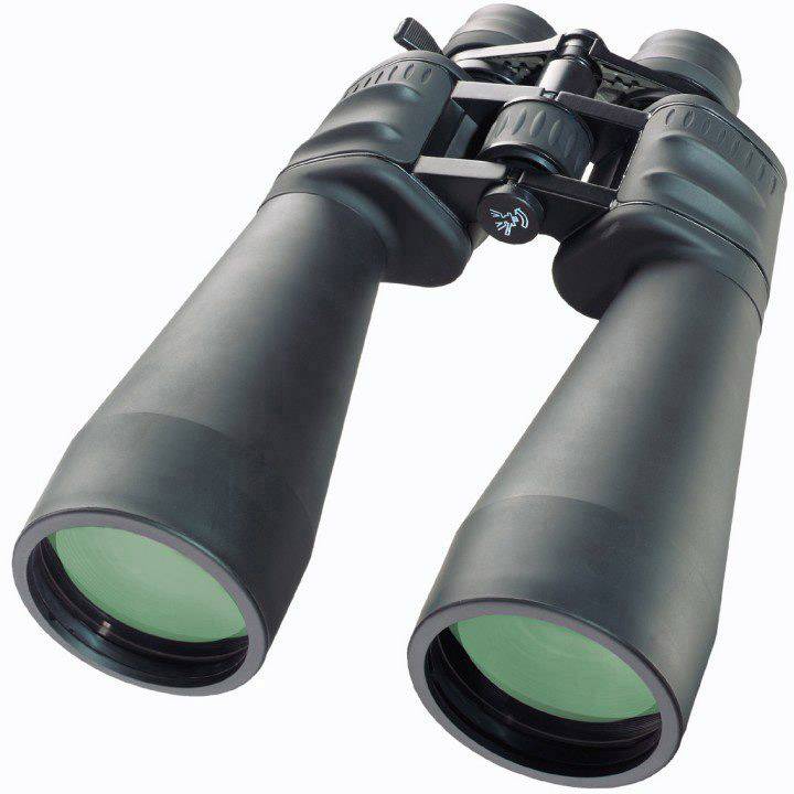 Jumelles à grands objectifs, adaptées pour la vue à longue distance et les observations en pleine nature.