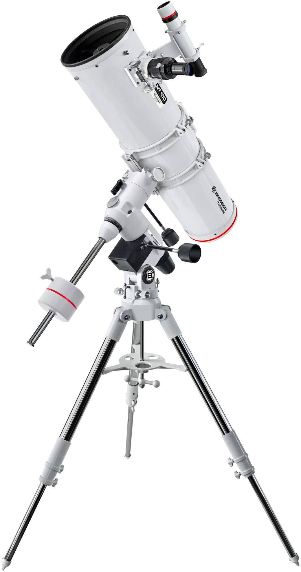Bresser Optik Messier NT-130S/650 EXOS-2 Télescope à miroir équatoriale Newton Grossissement 19 à 260 x