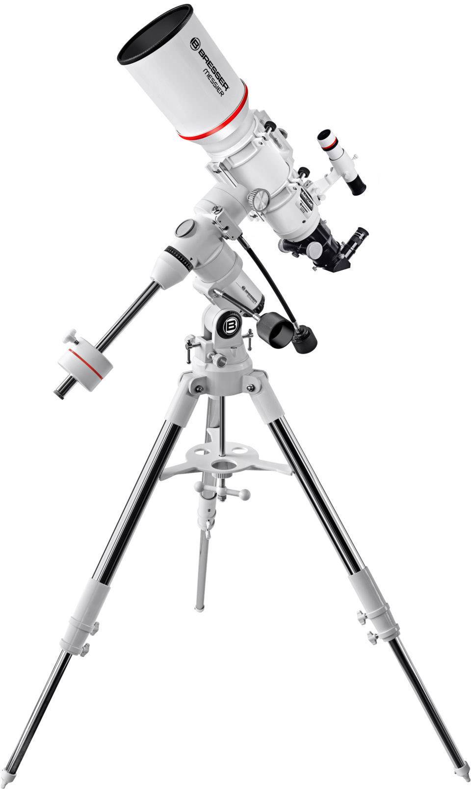 Bresser Optik Messier AR-102s/600 Hexafoc EXOS-1/EQ4 Télescope à lentille équatoriale achromatique Grossissement 15 à 204 x