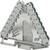 Barrette de bornes en forme de triangle, montrant un agencement de connexions électriques pour un câblage efficace dans les installations électriques.