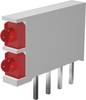 Signal Construct DBI01302 Élément LED x2 rouge, vert (L x l x H) 15.5 x 2.5 x 12 mm