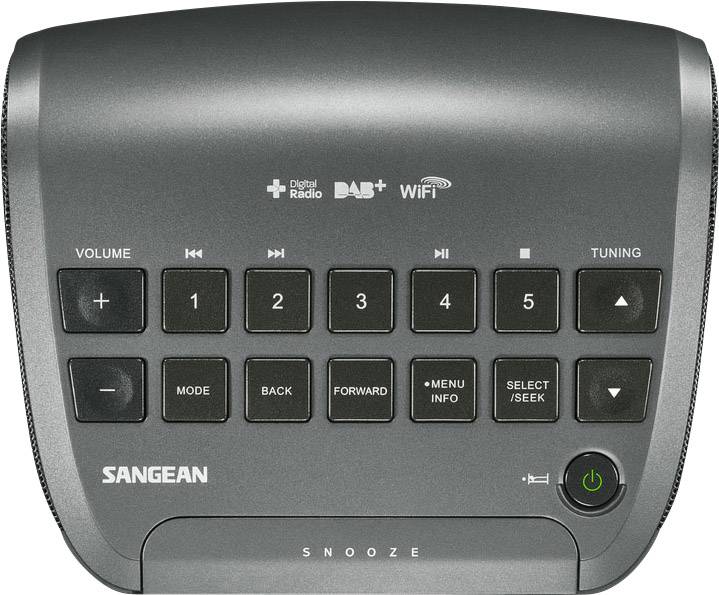 N/A Sangean RCR-11 WF audio, stéréo (jack 3.5 mm), WiFi gris-1