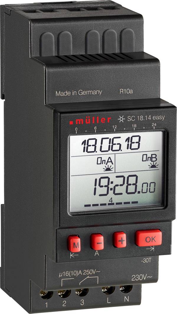 Müller SC 18.14 easy 230V 50-60Hz Programmateur horaire pour rail numérique 230 V/AC 4000 W