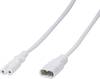 Rallonge LogiLink alimentation [1x prise mâle C8 - 1x prise femelle C7] 2.00 m blanc