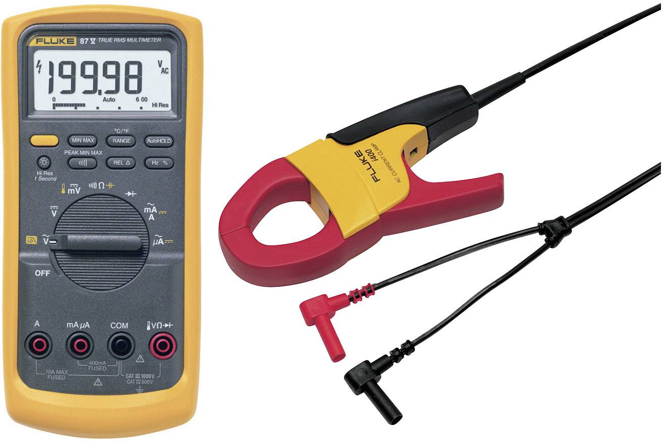 Multimètre Fluke 87V+ Fluke i400 3947858 numérique CAT III 1000 V, CAT