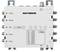Un multicommutateur Kathrein avec différentes connexions coaxiales, des entrées pour signaux satellitaires et de réception terrestre.